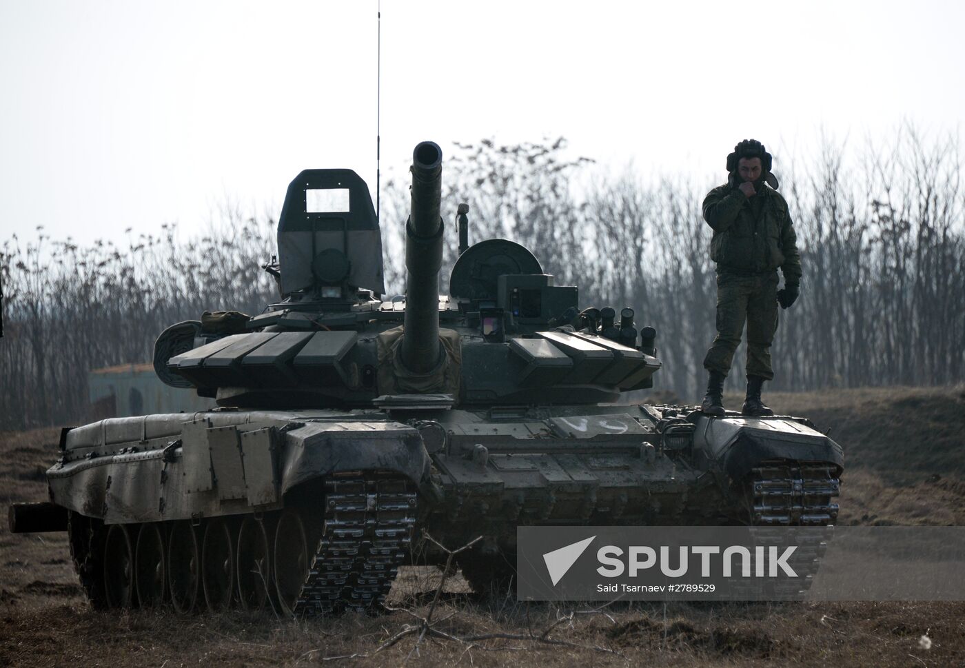 Motorized infantry exercise at Sernovodsky range
