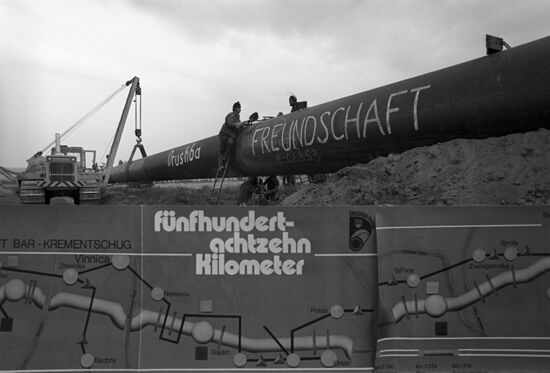 Construction of Soyuz Gas Pipeline