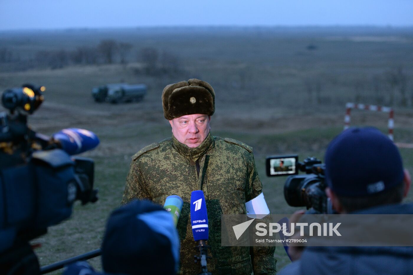Motorized infantry exercise at Sernovodsky range