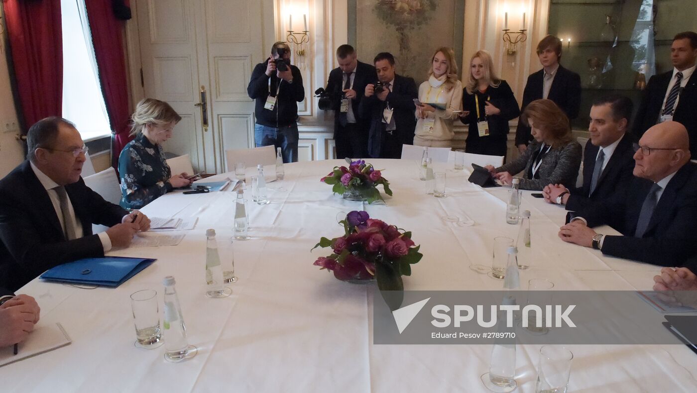 Russian Foreign Minister Lavrov holds talks on the sidelines of Munich Conference