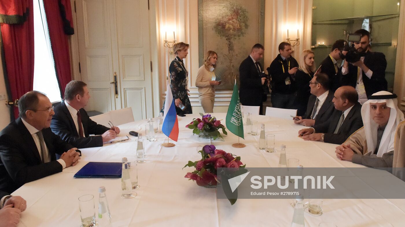 Russian Foreign Minister Lavrov holds talks on the sidelines of Munich Conference