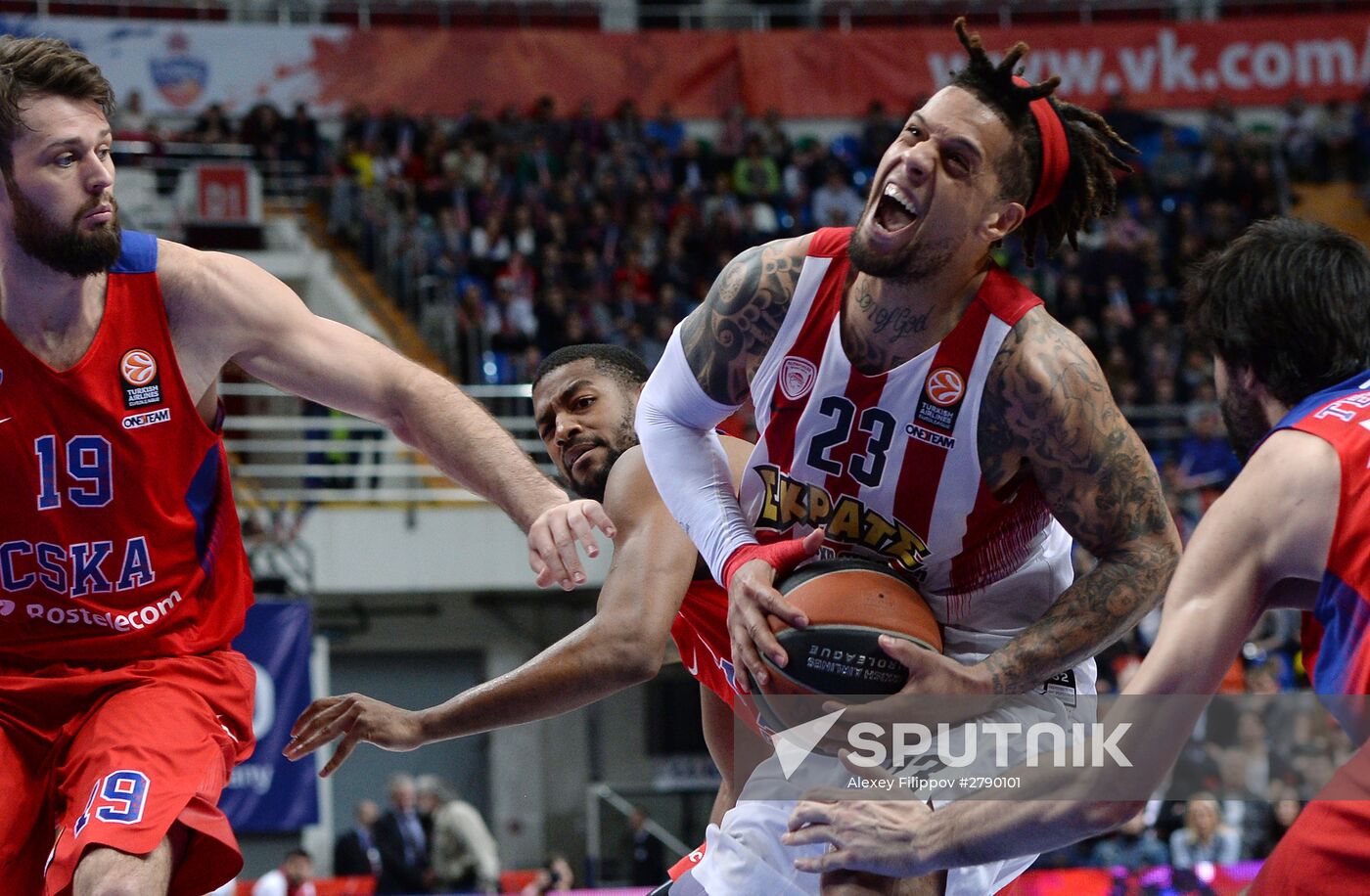 Basketball. Euroleague. CSKA vs Olympiacos