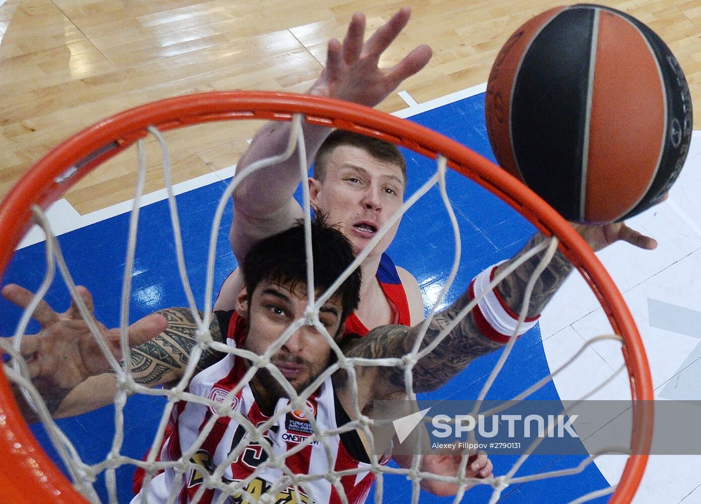 Basketball. Euroleague. CSKA vs Olympiacos