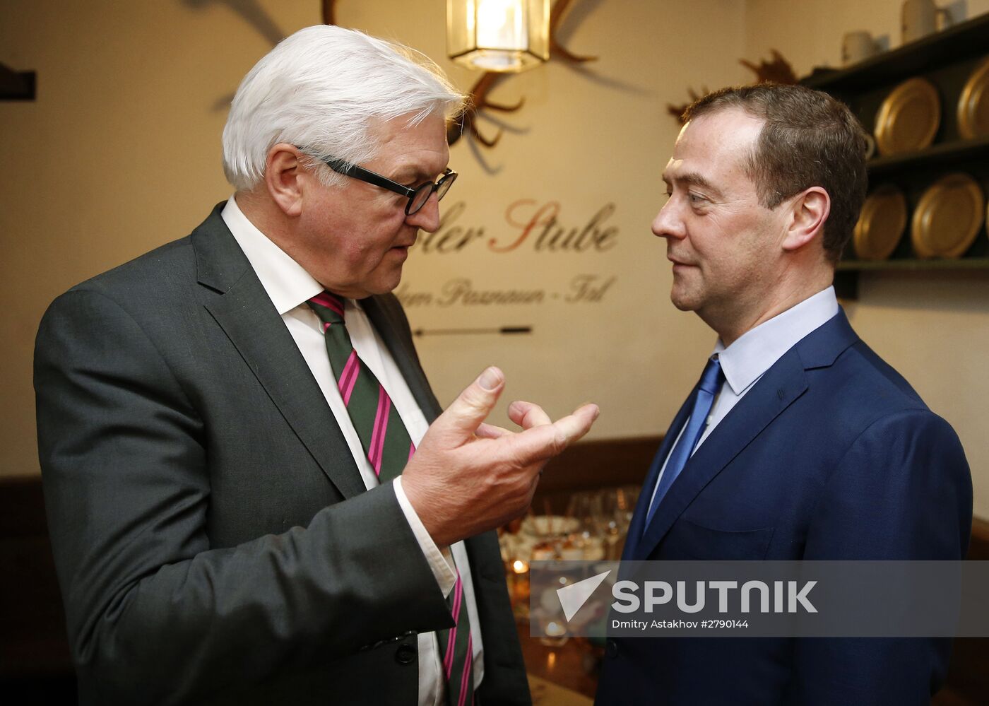 Prime Minister Dmitry Medvedev meets with German Foreign Minister Frank-Walter Steinmeier