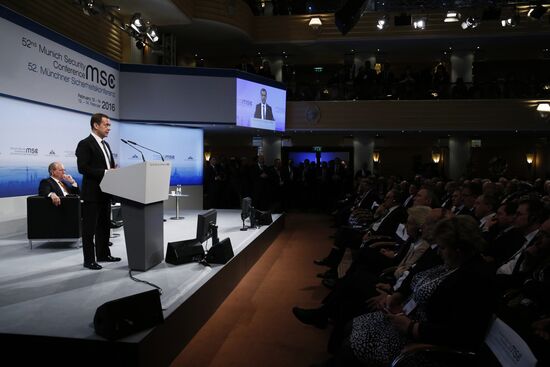 Prime Minister Dmitry Medvedev attends Munich Security Conference