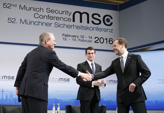 Prime Minister Dmitry Medvedev attends Munich Security Conference