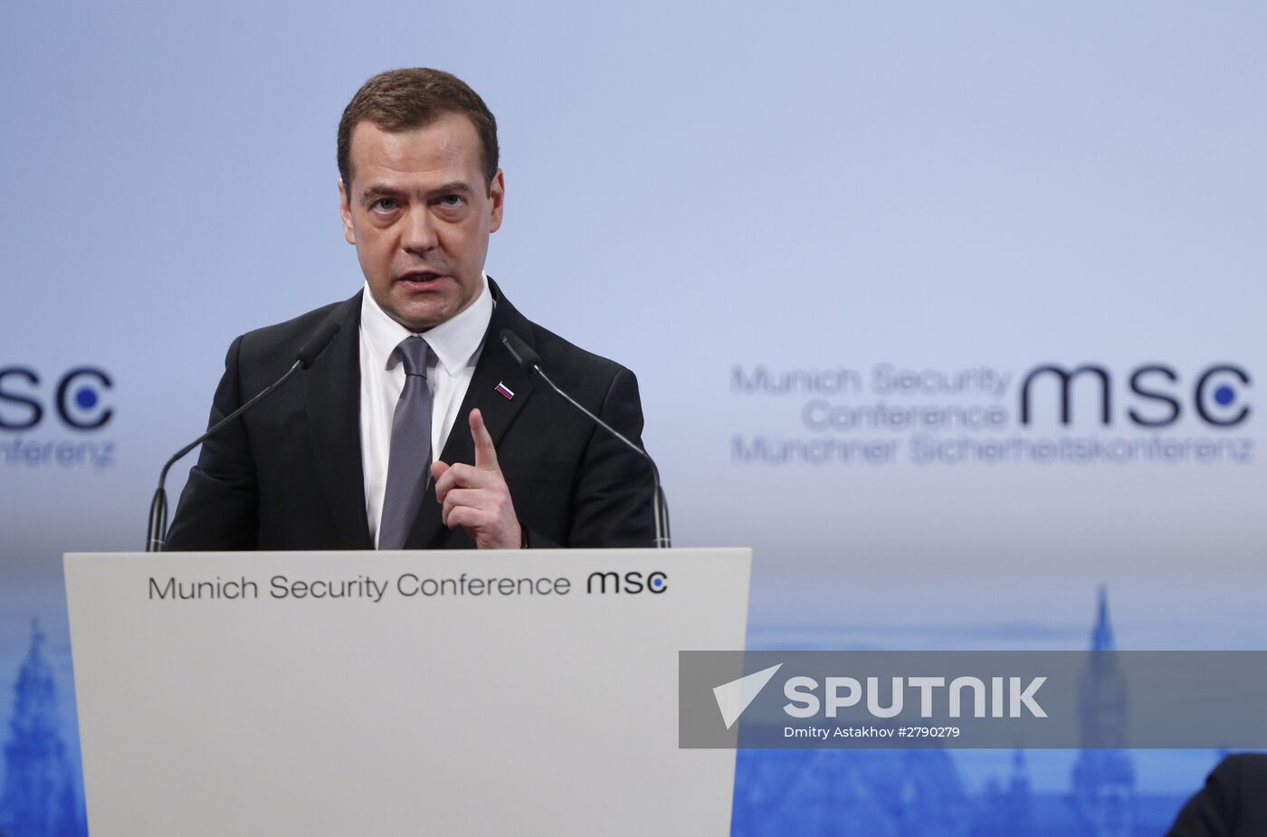 Prime Minister Dmitry Medvedev attends Munich Security Conference