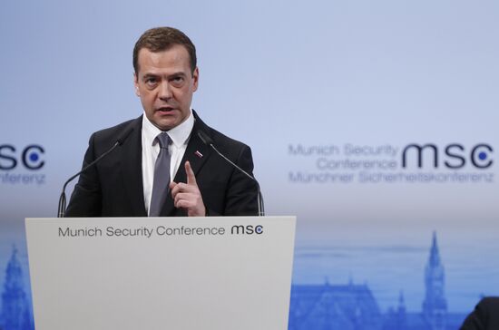 Prime Minister Dmitry Medvedev attends Munich Security Conference