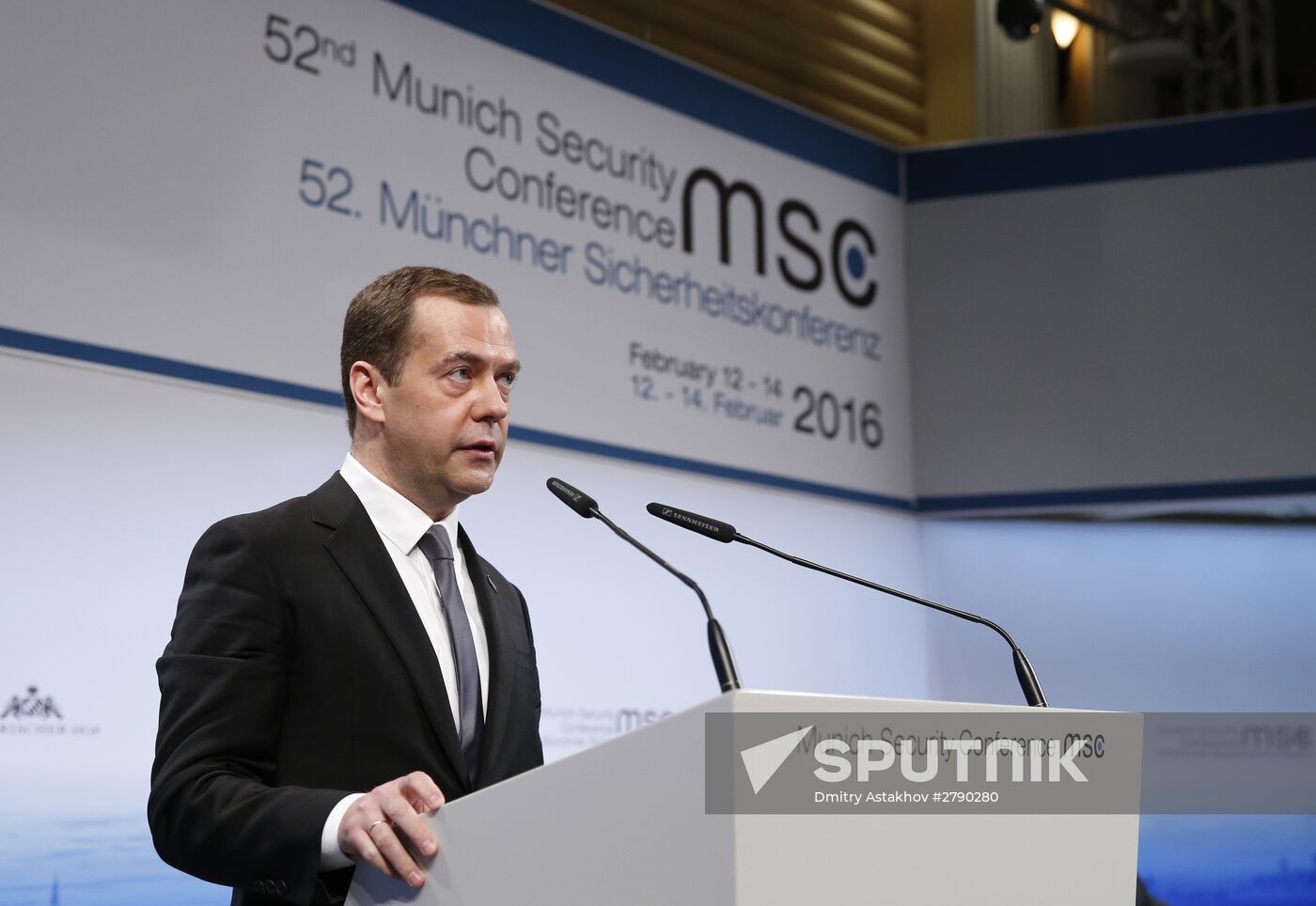 Prime Minister Dmitry Medvedev attends Munich Security Conference