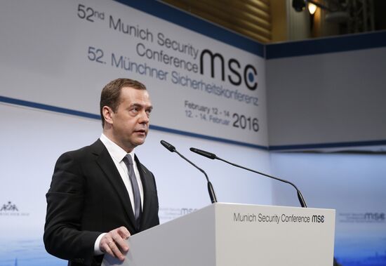Prime Minister Dmitry Medvedev attends Munich Security Conference