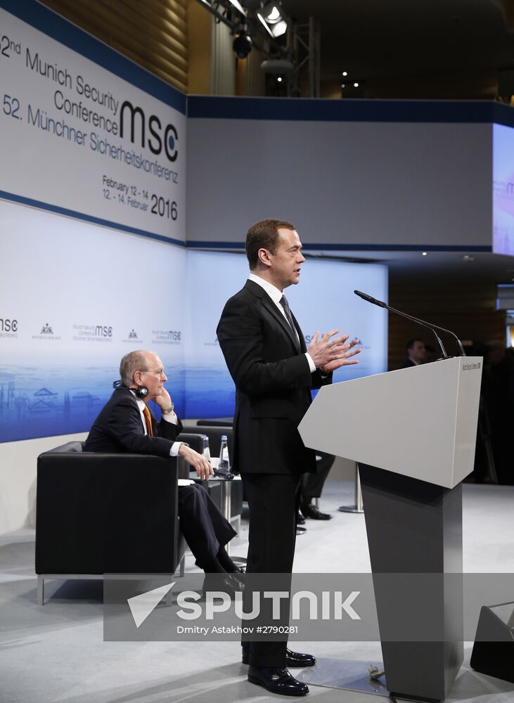 Prime Minister Dmitry Medvedev attends Munich Security Conference