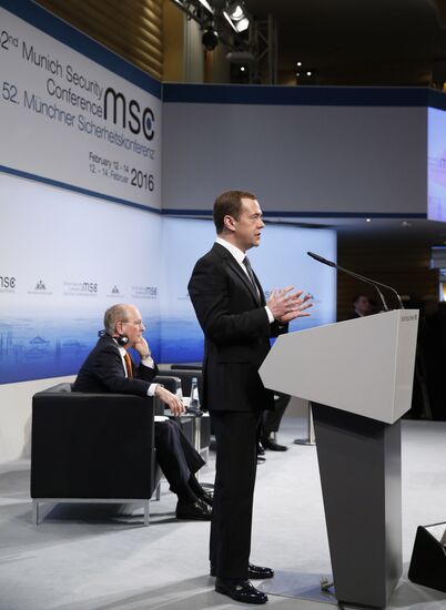 Prime Minister Dmitry Medvedev attends Munich Security Conference