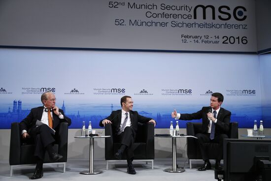 Prime Minister Dmitry Medvedev attends Munich Security Conference