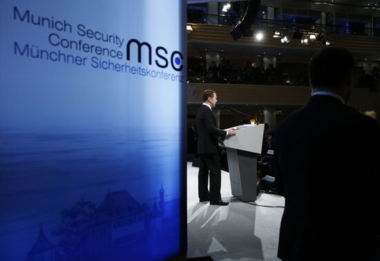 Prime Minister Dmitry Medvedev attends Munich Security Conference