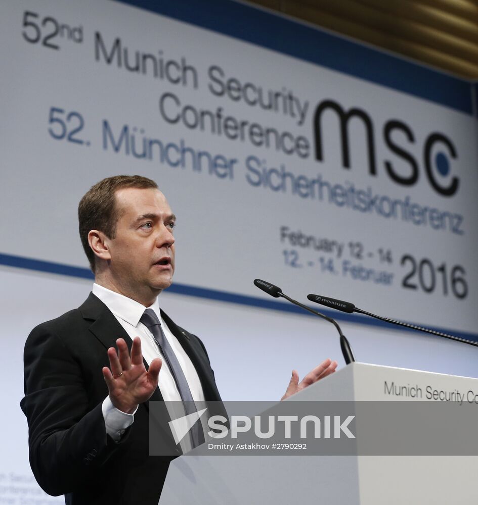 Prime Minister Dmitry Medvedev attends Munich Security Conference