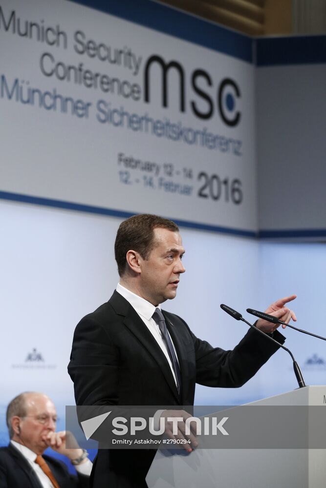 Prime Minister Dmitry Medvedev attends Munich Security Conference