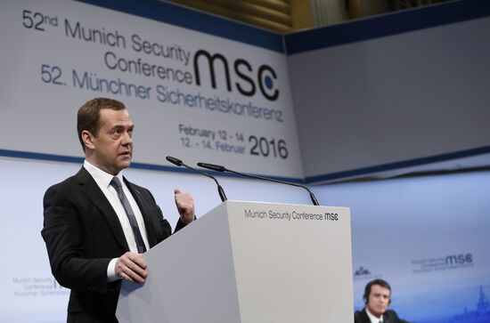 Prime Minister Dmitry Medvedev attends Munich Security Conference