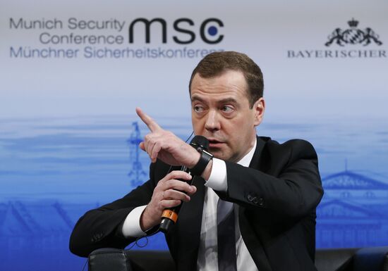 Prime Minister Dmitry Medvedev attends Munich Security Conference