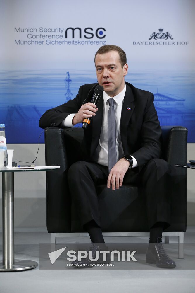Prime Minister Dmitry Medvedev attends Munich Security Conference