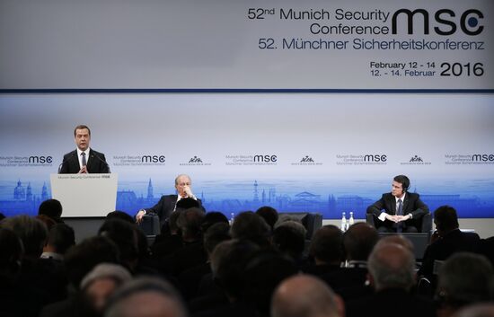 Prime Minister Dmitry Medvedev attends Munich Security Conference