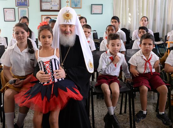 Patriarch Kirill of Moscow and All Russia visits Cuba