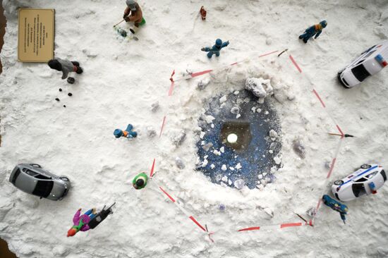 Model of Ural meteors sculpture unveiled