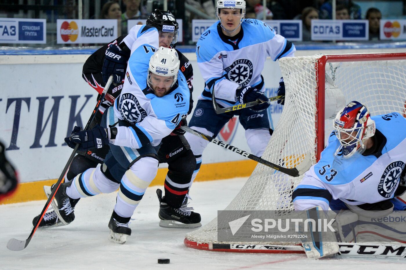 Kontinental Hockey League. Avangard vs. Sibir