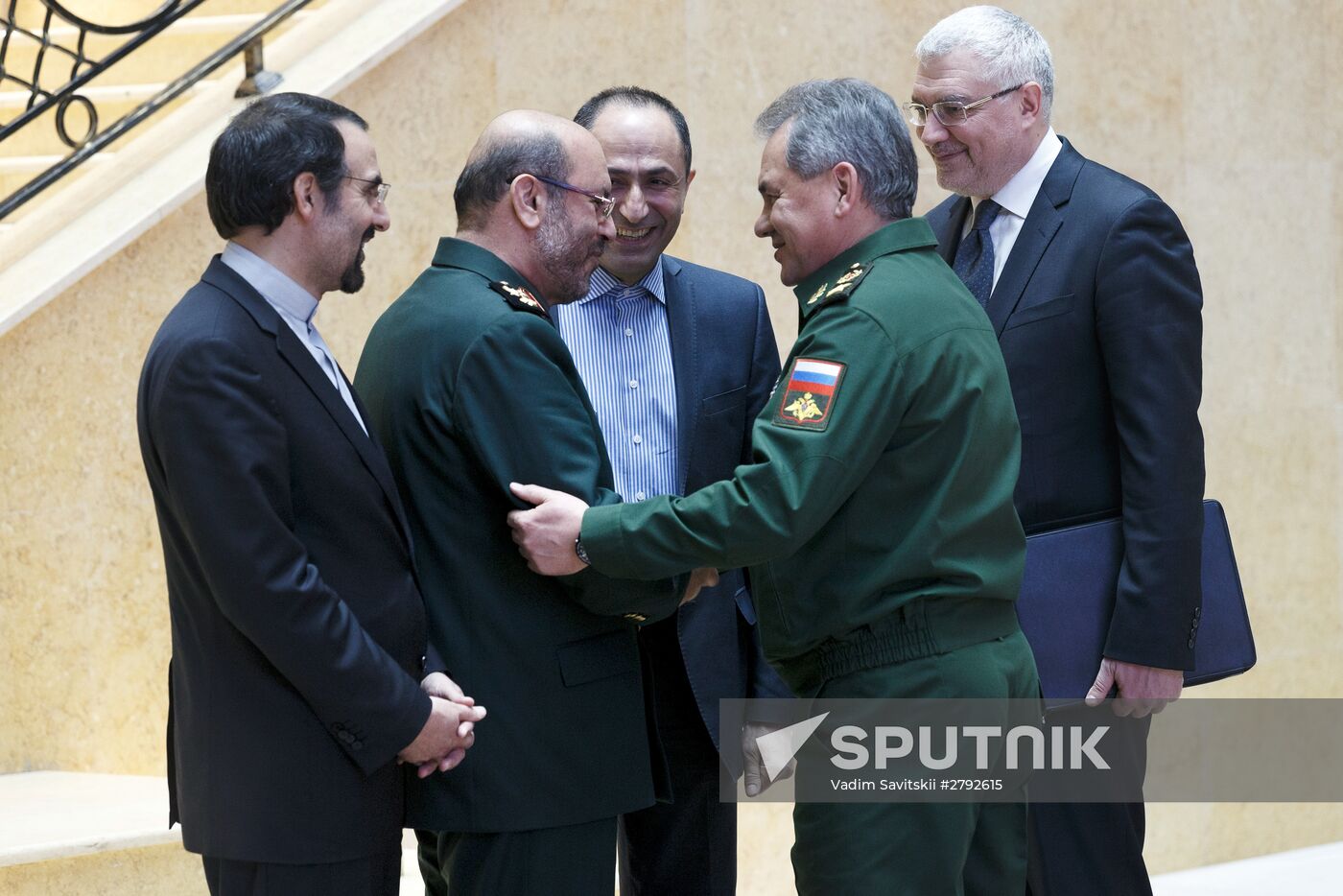 Russian Defense Minister Sergei Shoigu and Iranian Defense Minister Hossein Dehghan meet in Moscow