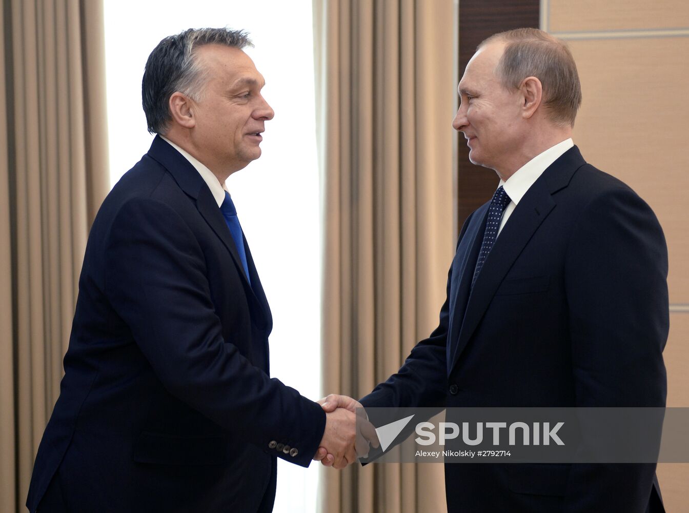 Russian President Vladimir Putin's meeting with Hungarian Prime Minister Viktor Orbán