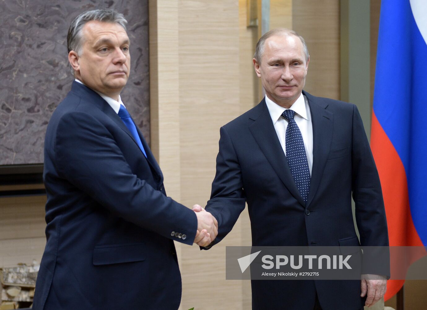 Russian President Vladimir Putin's meeting with Hungarian Prime Minister Viktor Orbán