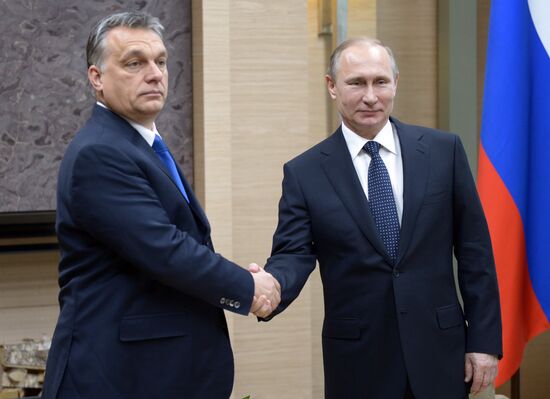 Russian President Vladimir Putin's meeting with Hungarian Prime Minister Viktor Orbán