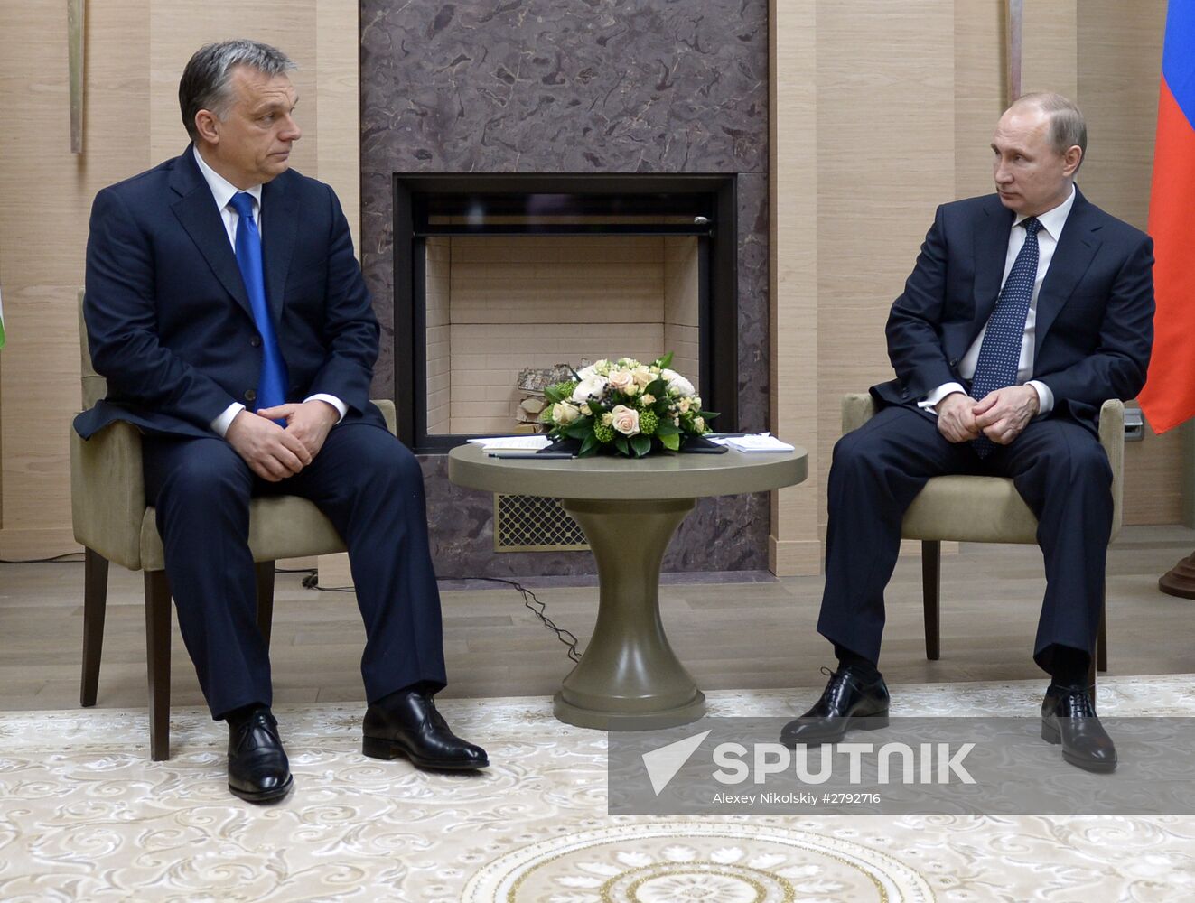 Russian President Vladimir Putin's meeting with Hungarian Prime Minister Viktor Orbán