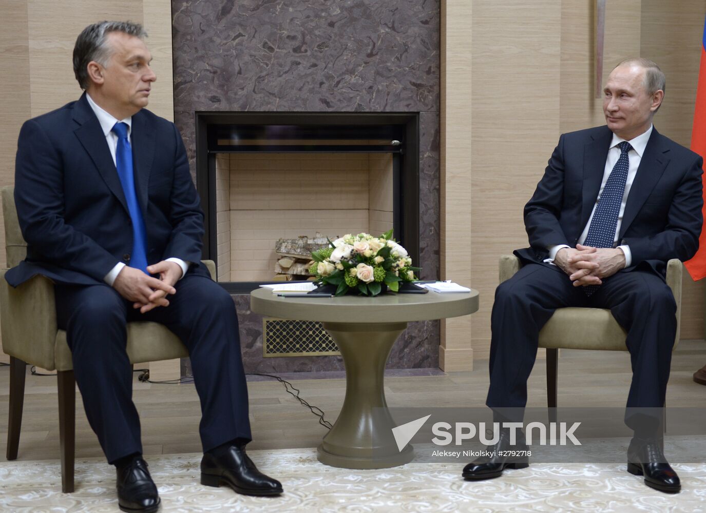 Russian President Vladimir Putin's meeting with Hungarian Prime Minister Viktor Orbán