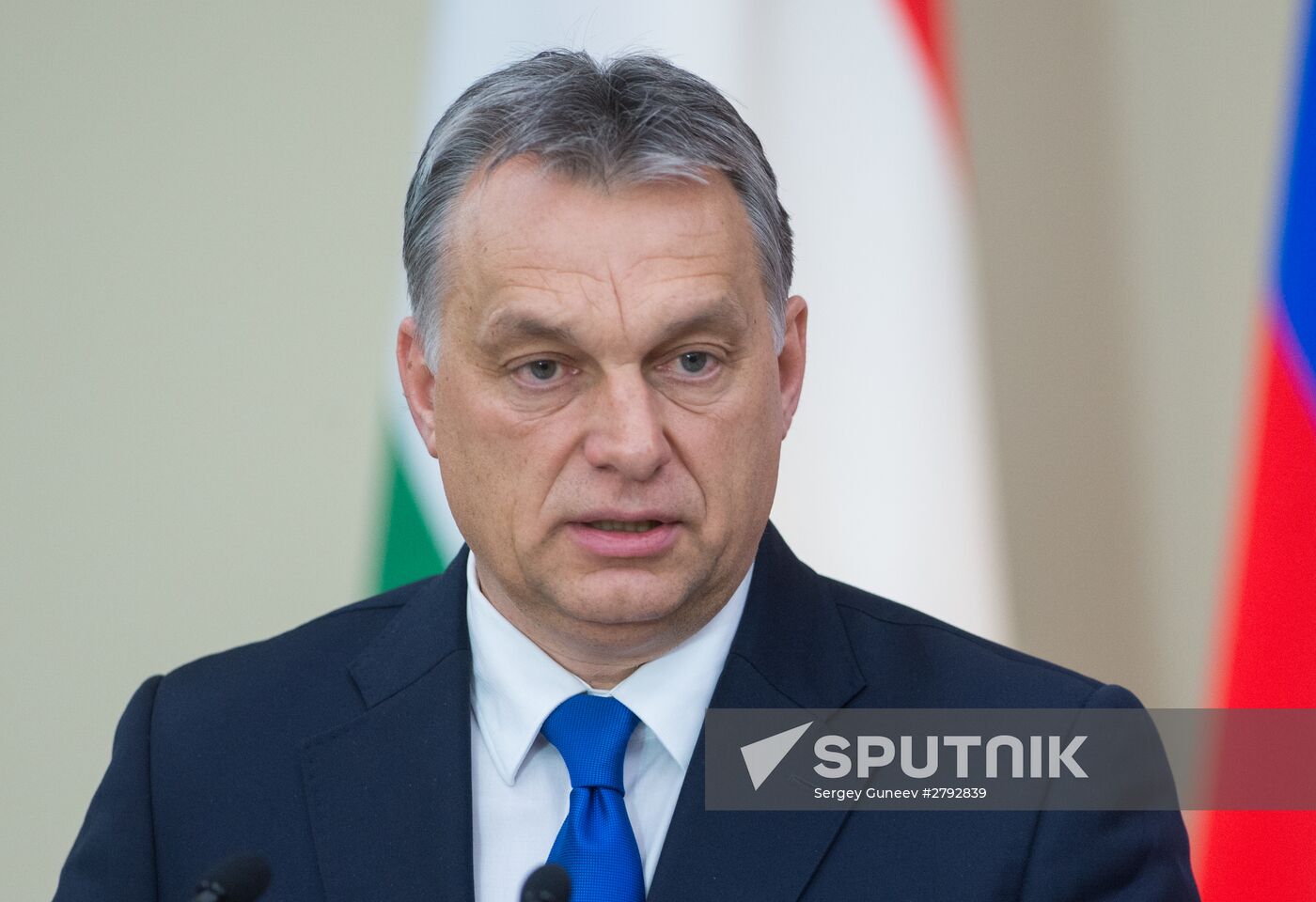 Russian President Vladimir Putin meets with Hungarian Prime Minister Viktor Orban