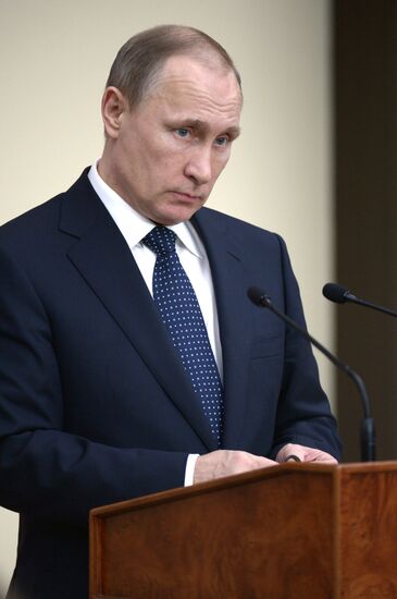 Russian President Vladimir Putin meets with Hungarian Prime Minister Viktor Orban