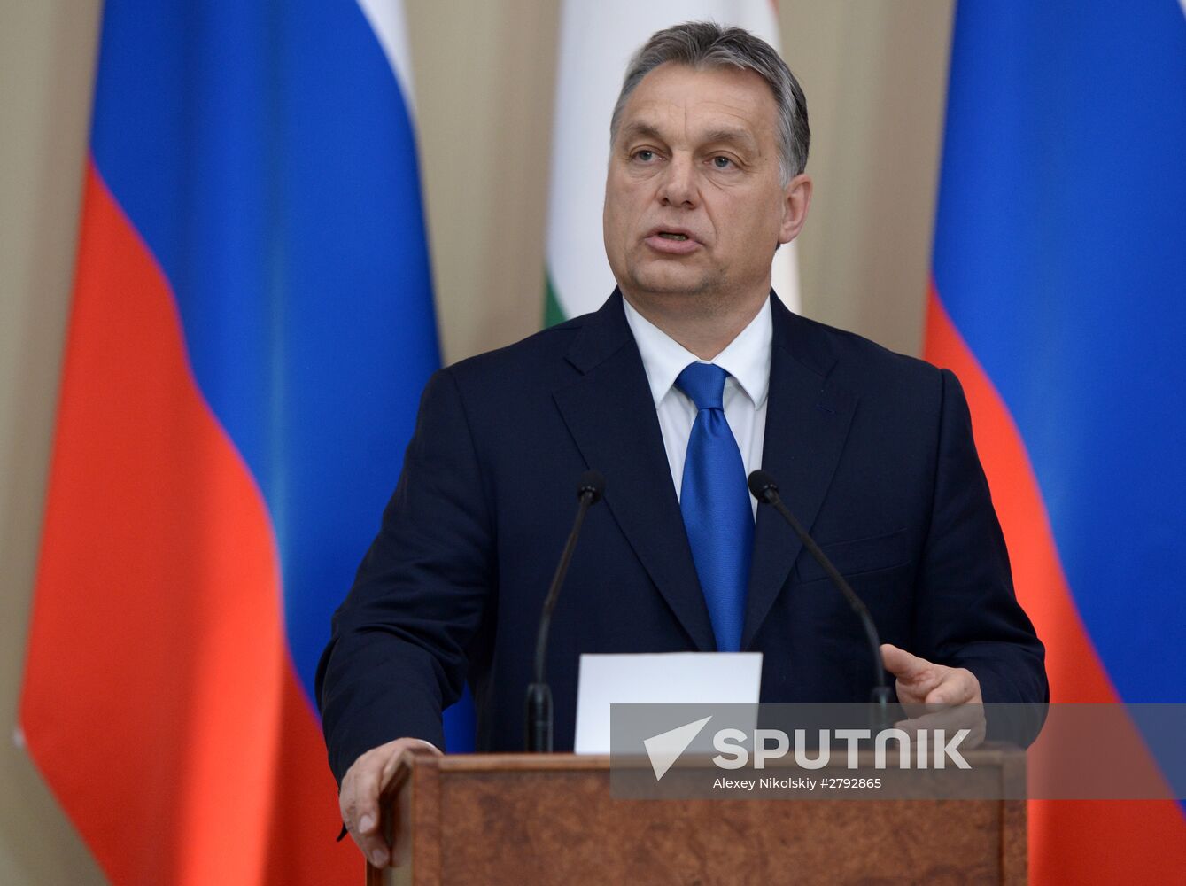 Russian President Vladimir Putin's meeting with Hungarian Prime Minister Viktor Orbán