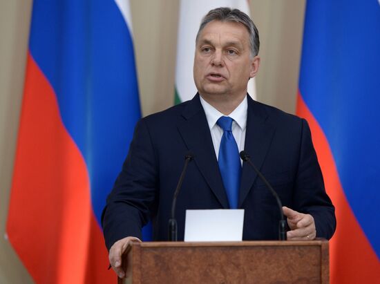 Russian President Vladimir Putin's meeting with Hungarian Prime Minister Viktor Orbán