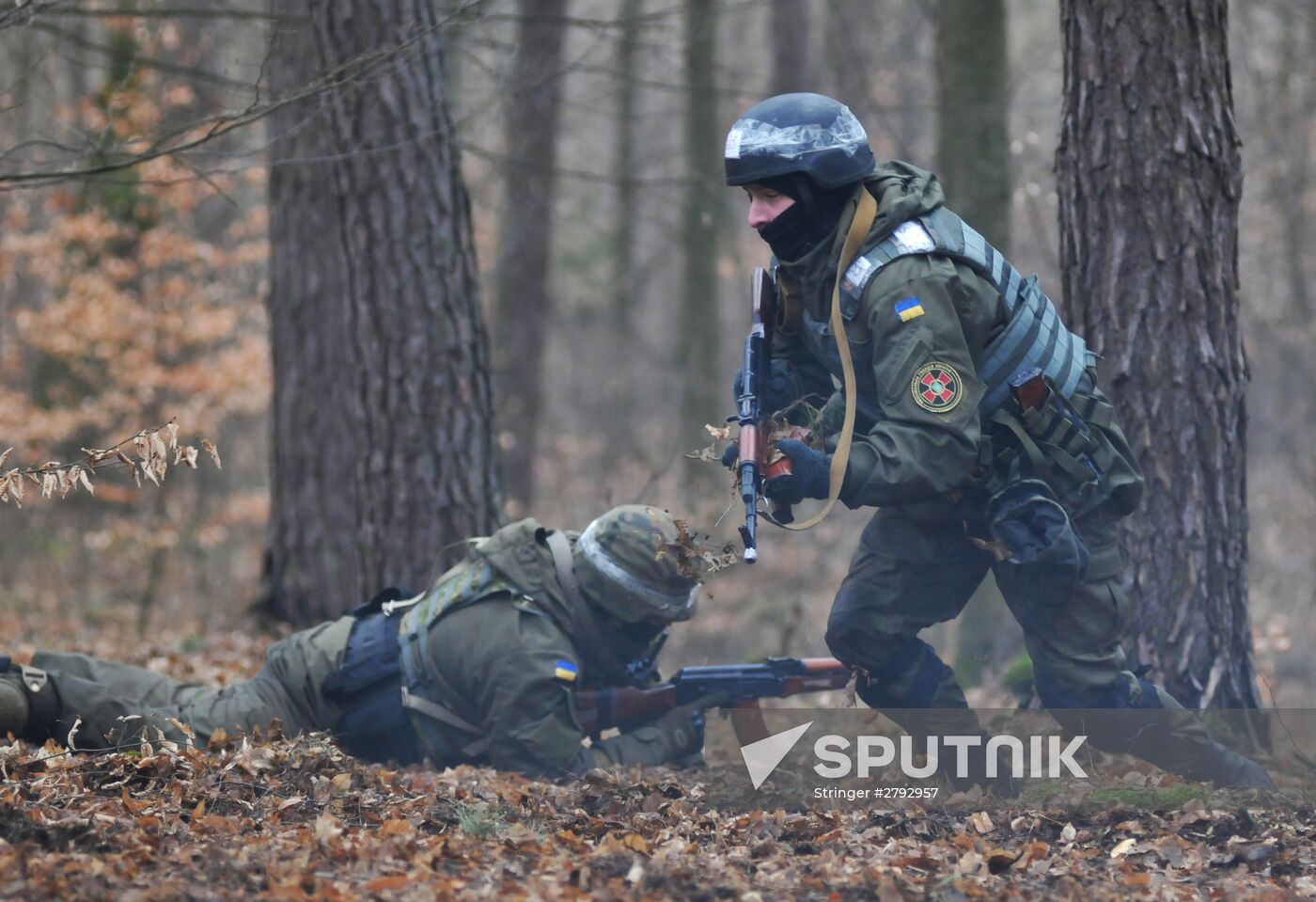 Ukraine's National Guard soldiers undergo NATO combat training