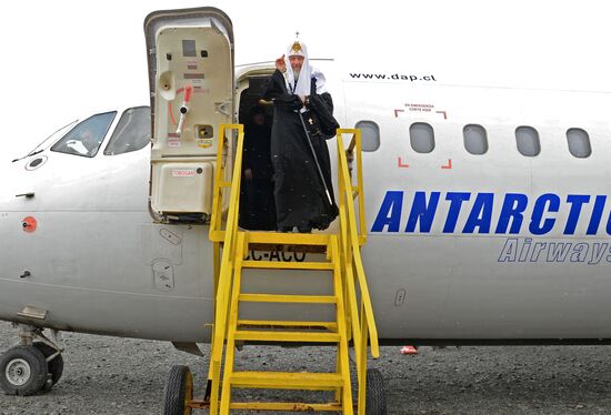 Patriarch Kirill of Moscow and All Russia visits Antarctica