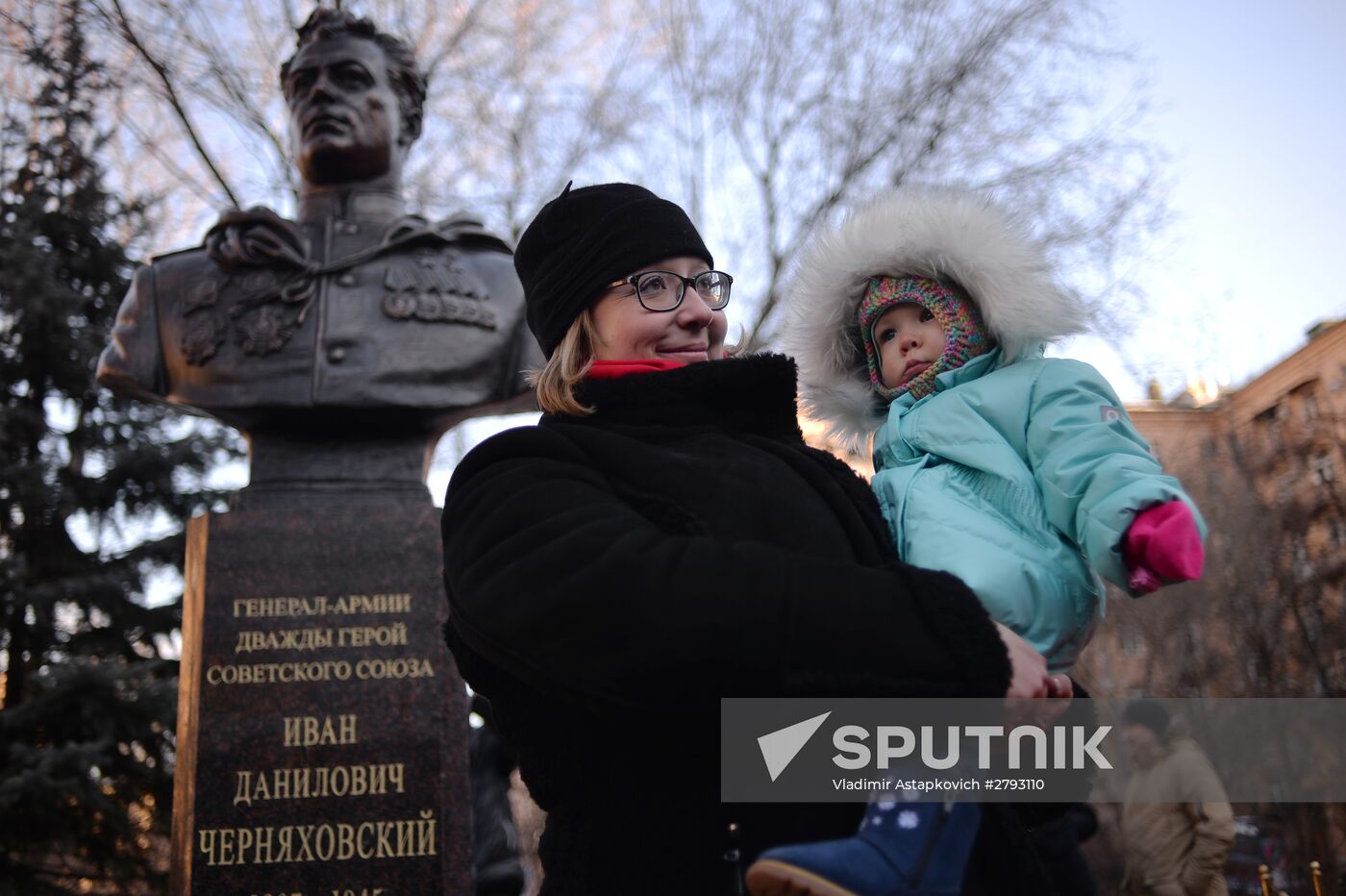 Bust of General Chernyakhovsky unveiled