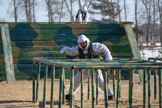 Professional soldiers undergo combat training in Amur Region