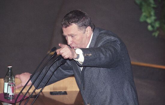 Vladimir Zhirinovsky speaks at Russian State Duma