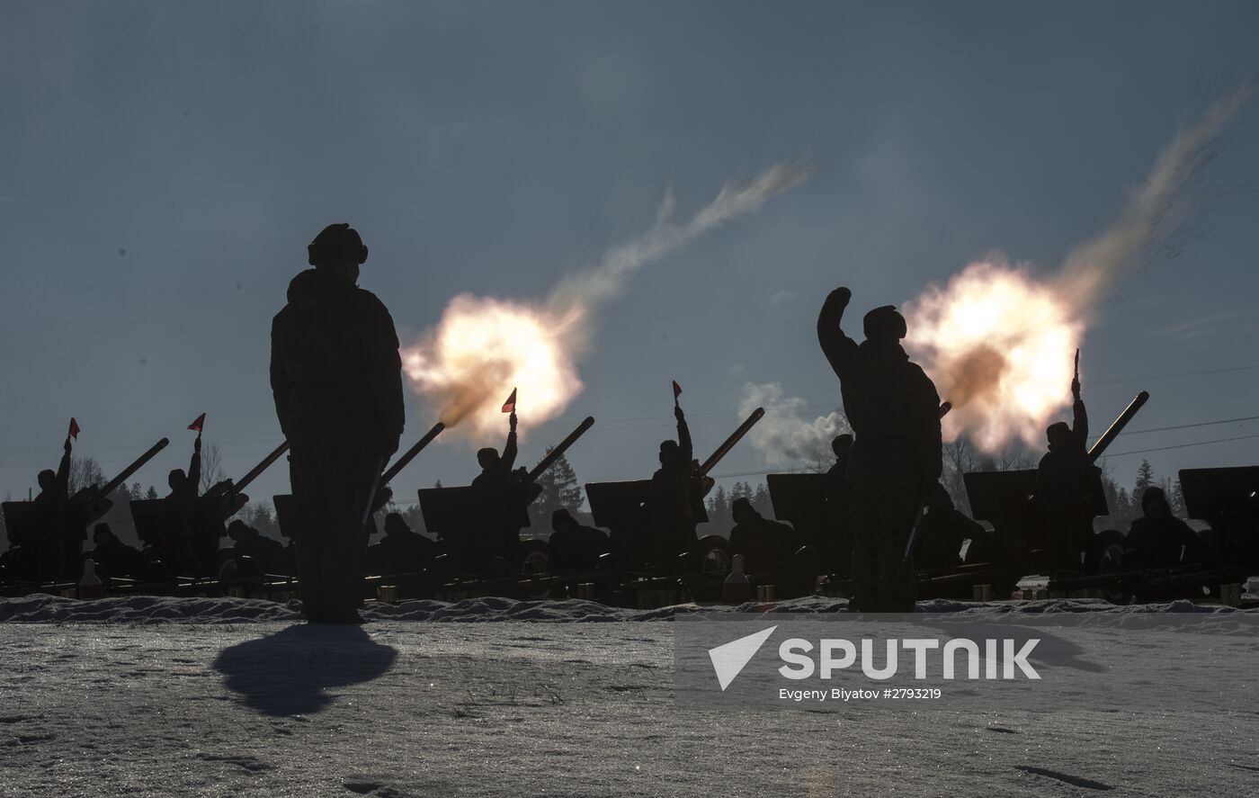 Training of soldiers of 449th Detached Firing Division in Western Military District
