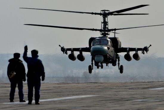 Tactical flight training in Eastern Military District
