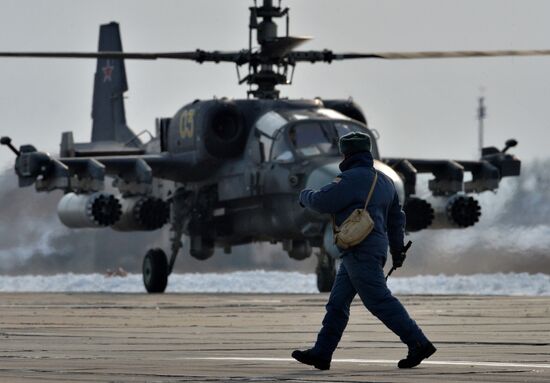 Tactical flight training in Eastern Military District