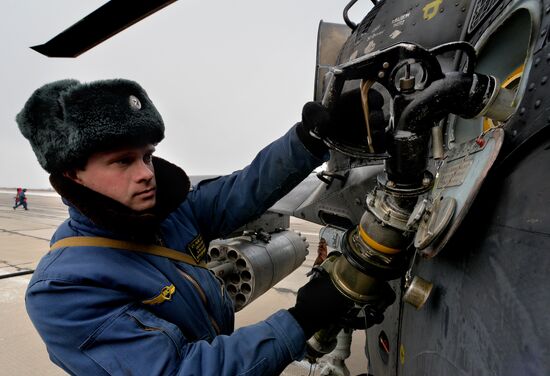 Tactical flight training in Eastern Military District