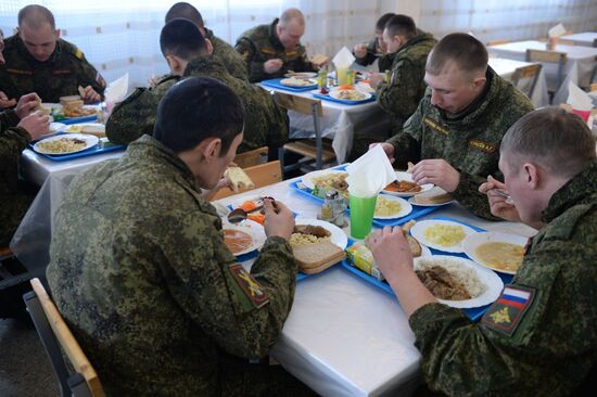 Canteen of separate motor rifle brigade