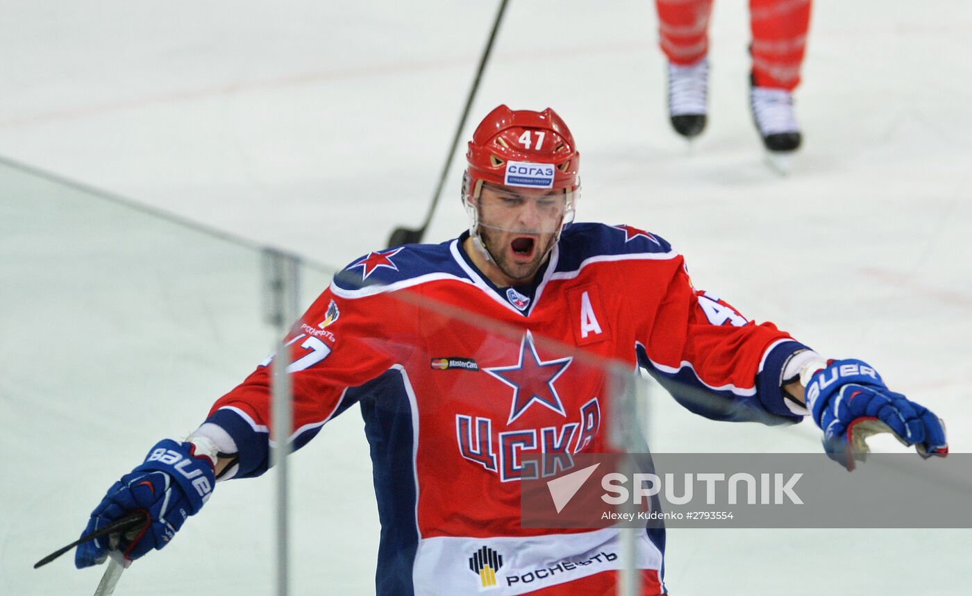 Ice hockey. KHL. CSKA vs. Dynamo