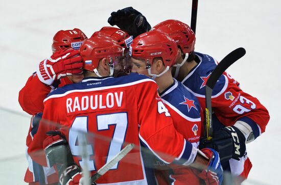 Ice hockey. KHL. CSKA vs. Dynamo