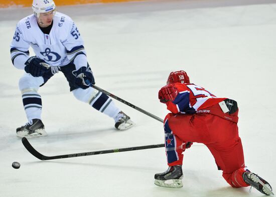 Ice hockey. KHL. CSKA vs. Dynamo